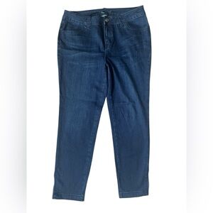 Kate & Mallory Cropped Ankle Stretch Jeans with Zipper Detail | 8